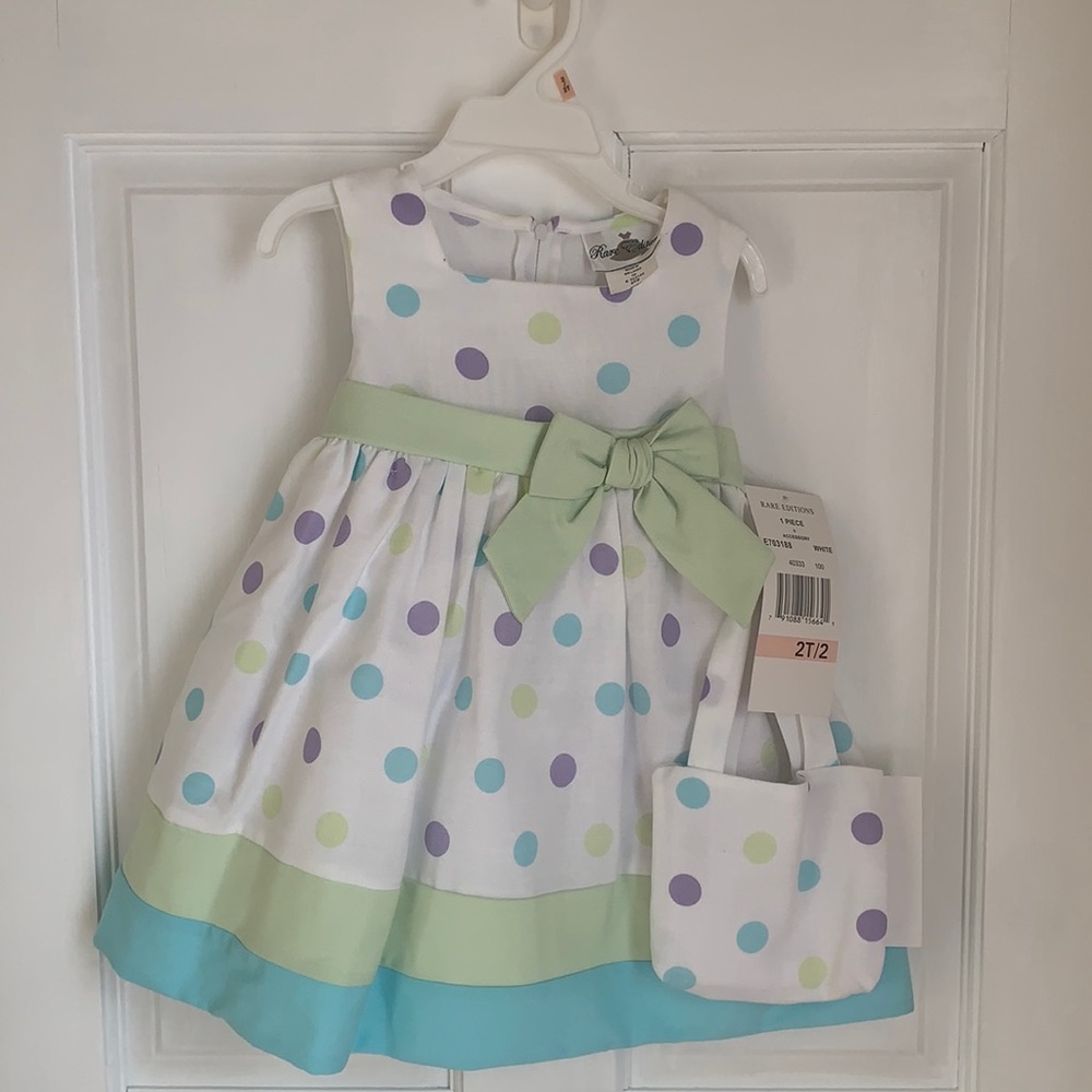 Rare Editions dress with matching purse